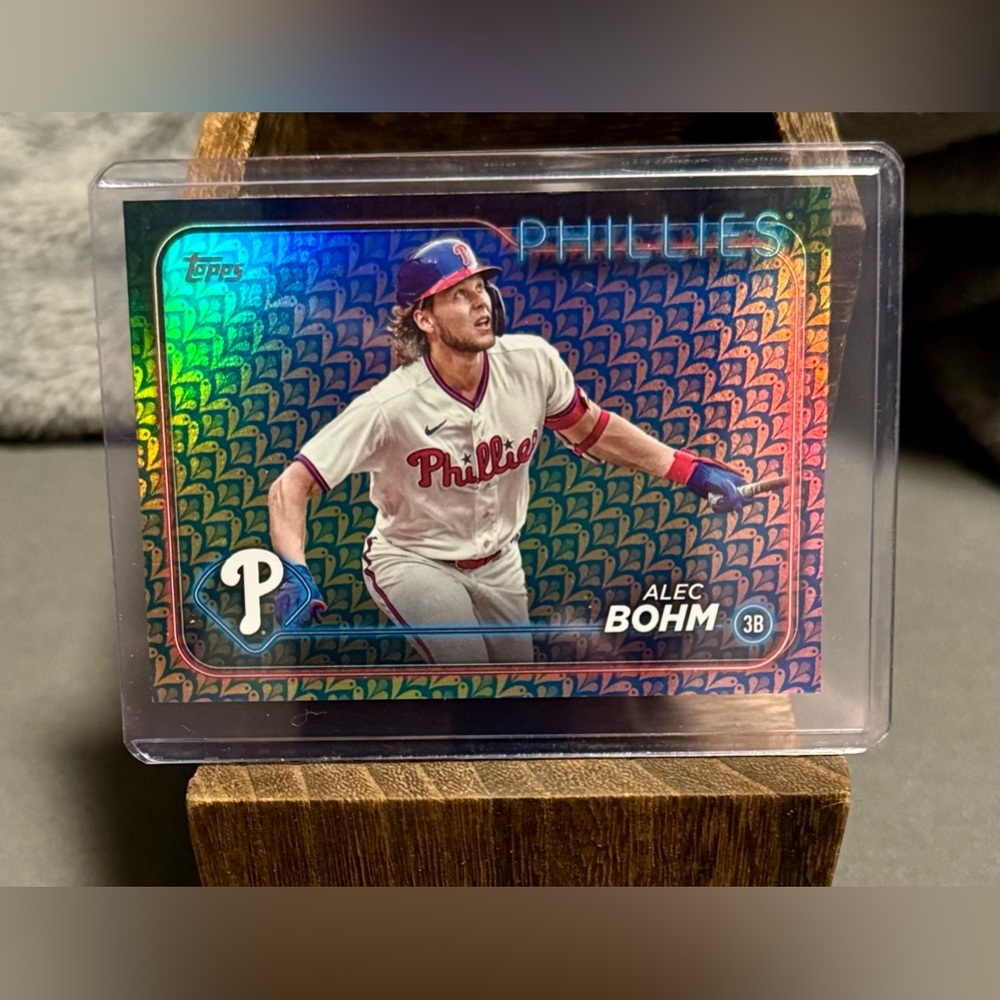 2024 Topps Alec Bohm Holliday Parallel Refractor Card